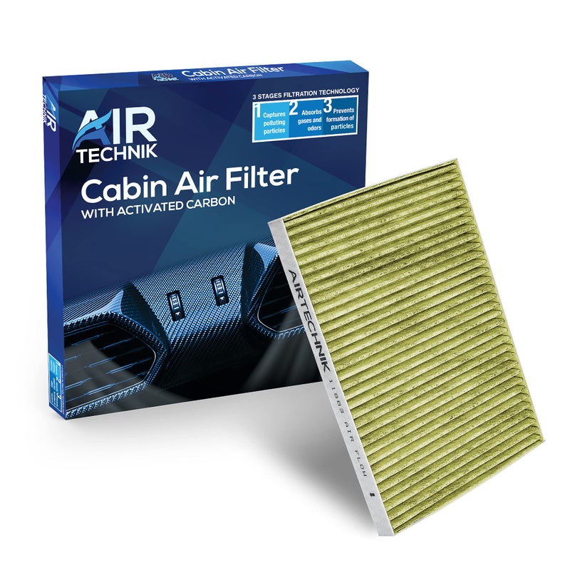 AirTechnik CF11663 PM2.5 Cabin Air Filter w/Activated Carbon | Fits Buick Enclave 08-17, Chevy Traverse 09-17, GMC Acadia 07-16, Acadia limited 17, Saturn Outlook 07-10 - 20958479 - Image 1